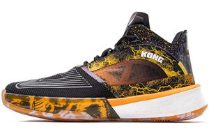 PEAK Сёрфинг Большого Треугольника 1.0 баскетбольные кроссовки мужские мид-топ чёрные/осенний оранжевый