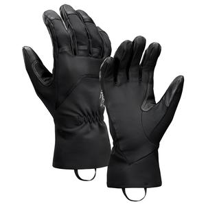 Arcteryx Кожаные перчатки из козьей кожи унисекс черные, Black