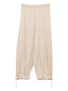 Брюки с эластичным поясом и шнурком Fabiana Filippi, нейтральный