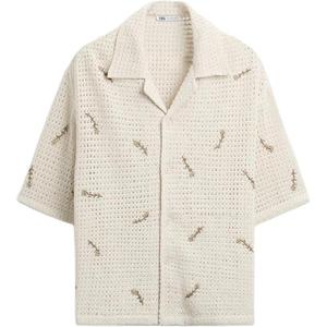 Футболка мужская белая ZARA, Raw White