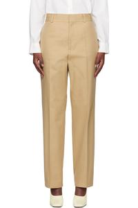 Хлопковые брюки по фигуре Filippa K, бежевый