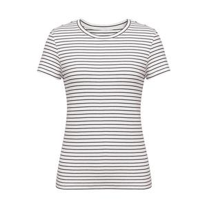 Женская футболка Deep Breath в полоску с короткими рукавами, пепел