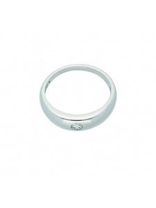 Adeliás Женский кулон из белого золота 375 пробы с кубическим цирконием, диаметр 11,2 мм, в серебряной оправе