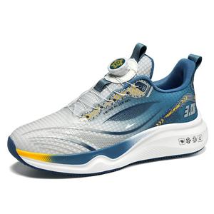 Kuding Мужские беговые кроссовки низкие белые оранжевые красно-черные зелено-серые сине-серые, цвет Gray Blue