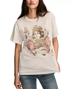 Женская футболка Tattoo Queen Classic с круглым вырезом Lucky Brand, белый