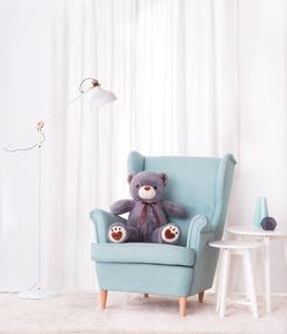 Gustaw Teddy Bear, Большой плюшевый мишка Valor, 90 см, серый Miś Gustaw