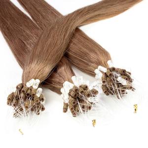 Накладные волосы microring extensions echthaar #8/1 hellblond asch 1g Hair2Heart, 60cm, количество 25 шт.