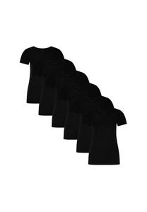 Футболка Кейт 6 шт. майка с круглым вырезом одинарный трикотаж Bamboo Basics, черный