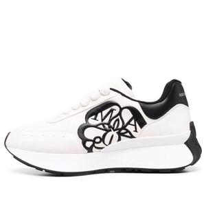 Кроссовки sprint runner lace-up sneakers 'white black' Alexander Mcqueen, белый