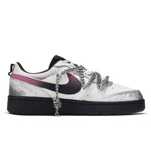 Кроссовки Nike Court Borough Skateboarding Shoes Women's Low-top Gray/Pink, цвет Dusty Rose