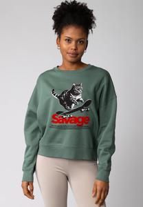 Толстовка watapparel SAVAGE CAT, Green Bay/Dark Green