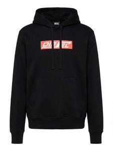 DIESEL Толстовка 'S-GINN-HOOD-HS1' в черном цвете