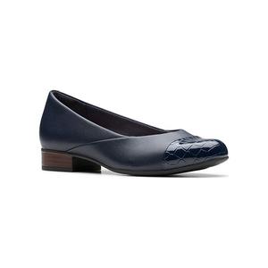 Женские кожаные слипоны Juliet rise Clarks, Navy Leather