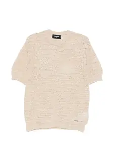 Футболка с круглым вырезом Dsquared2, бежевый