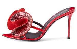 Джузеппе Занотти Мюли с аппликацией 105 мм, Красные