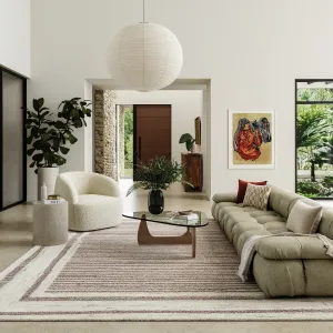 Ковер Villa Southwestern Wool Blend Area Rug nuLOOM, 91x152 см, коричневый