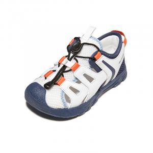 Износостойкие, дышащие, легкие, амортизирующие, низкие детские туфли для младенцев и малышей GINOBLE, белый/синий