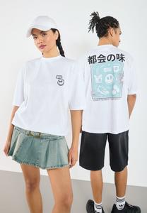 Футболка с принтом UNISEX YOURTURN, белый