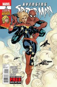 Avenging Spider-man #9 "All New Captain Marvel Appearance" (MARVEL COMICS)
