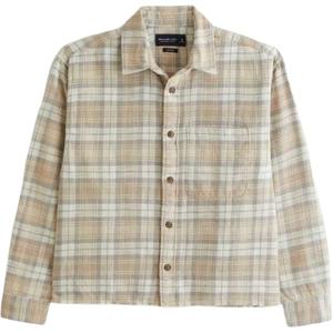 Мужская рубашка Abercrombie＆Fitch, желтый