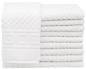 Гостевое полотенце Zollner 00000340 10 шт, 30x1x50 см, белый