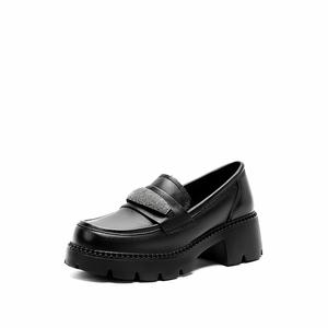 Женские лоферы Black/Ecru ELLE