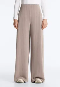 Широкие полосатые брюки с мягкой на ощупь тканью Oysho, Stone
