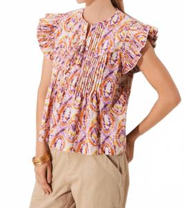 Лаурор Топ в оранжевом и фиолетовом Suncoo