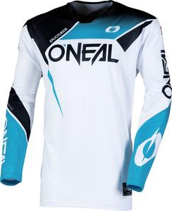 Мотокроссовая майка Oneal hardwear air slam, White/Black/Cyan