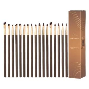 Набор: простые и острые кисти для макияжа, 17 шт. Many Brushes