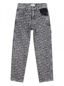 Marc Jacobs Kids прямые джинсы с логотипом, черный