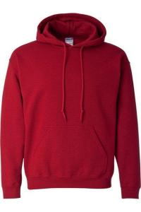 Толстовка с капюшоном унисекс для взрослых Gildan Heavy Blend, цвет antique cherry red
