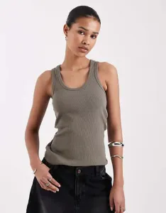 Коричневый жилет в рубчик JJXX Frida