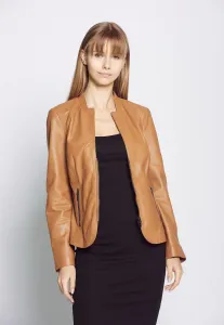 Кожаная куртка JCC "Лида", цвет Cognac