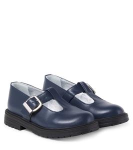 Кожаные лоферы Monnalisa, Blu Scuro