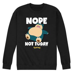 Мужской свитшот с рисунком Nintendo Pokémon Snorlax Nope Not Today Licensed Character