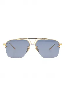 Солнцезащитные очки Presidio с геометрической оправой Leisure Society, золотистый