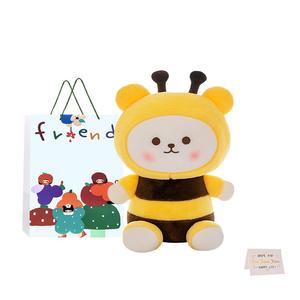 Плюшевая кукла Cute Bee Bear, высота 25см/35см/45см Whoops, желтый