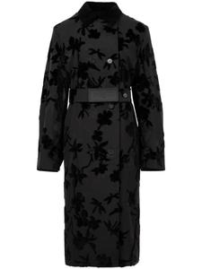 Ports 1961 тренчкот с цветочным принтом, черный