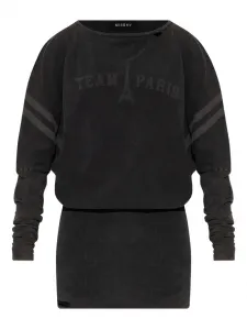 Мини-платье с длинными рукавами Team Paris Misbhv, черный