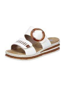 Rieker Сандалии на танкетке белого цвета