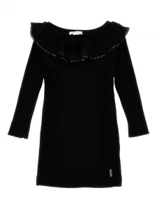 Платье в рубчик Monnalisa, черный