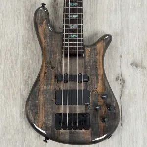 Бас-гитара Spector USA NS-5 5-струнная, гриф из черного дерева, верхняя дека из кленового шпалта, супер выцветший черный
