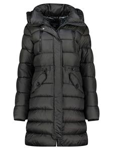 Стеганое пальто Бертиль черного цвета Geographical Norway