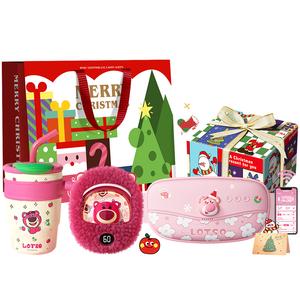 Пояс для согревания живота Disney, k03 розовый, warming belt app version+straw cup+hand warmer[christmas handcrafted box]