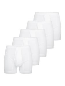 Schiesser Длинные шорты/брюки Original Classics Fine Rib белого цвета