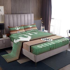 Erosebridal Комплект постельного белья Ship Anchor в морском стиле с якорным декором винтажного дизайна в красно-зеленой цветовой гамме, Multi 15