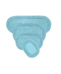 Коврики для ванной с двойными рюшами Home Weavers, серый