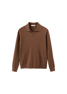 Свитер MANGO MAN Cashr, коричневый