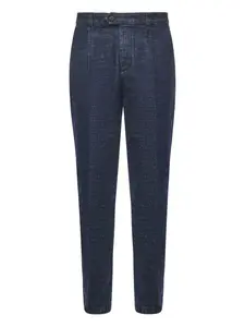 Брюки со складками Eleventy, синий